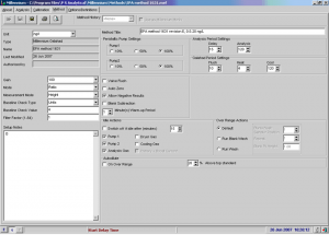 Screen Shot 1 EPA 1631 Mercury Analyzer EPA 1631 Screen Shot