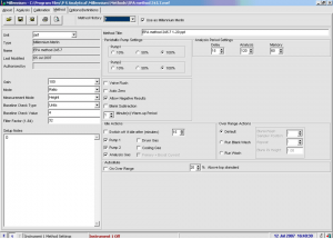 Screen Shot 1 EPA 245.7 Mercury Analyzer EPA 245.7 Screen Shot